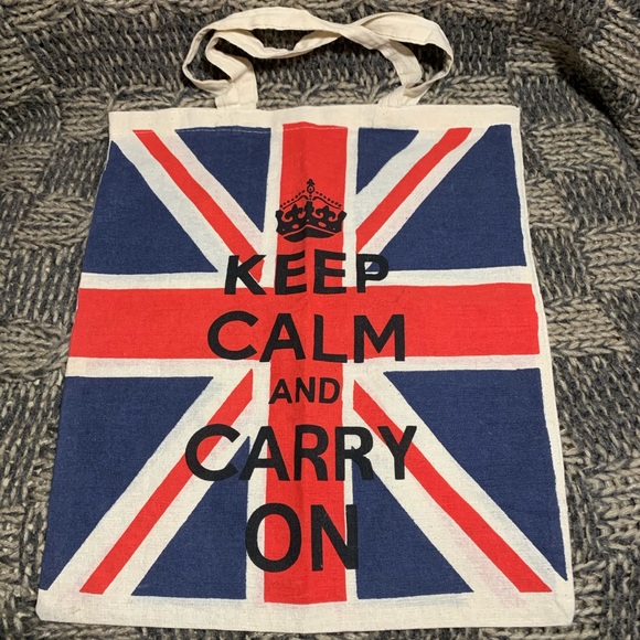 Handbags - London England British Keep Calm Canvas Tote Bag